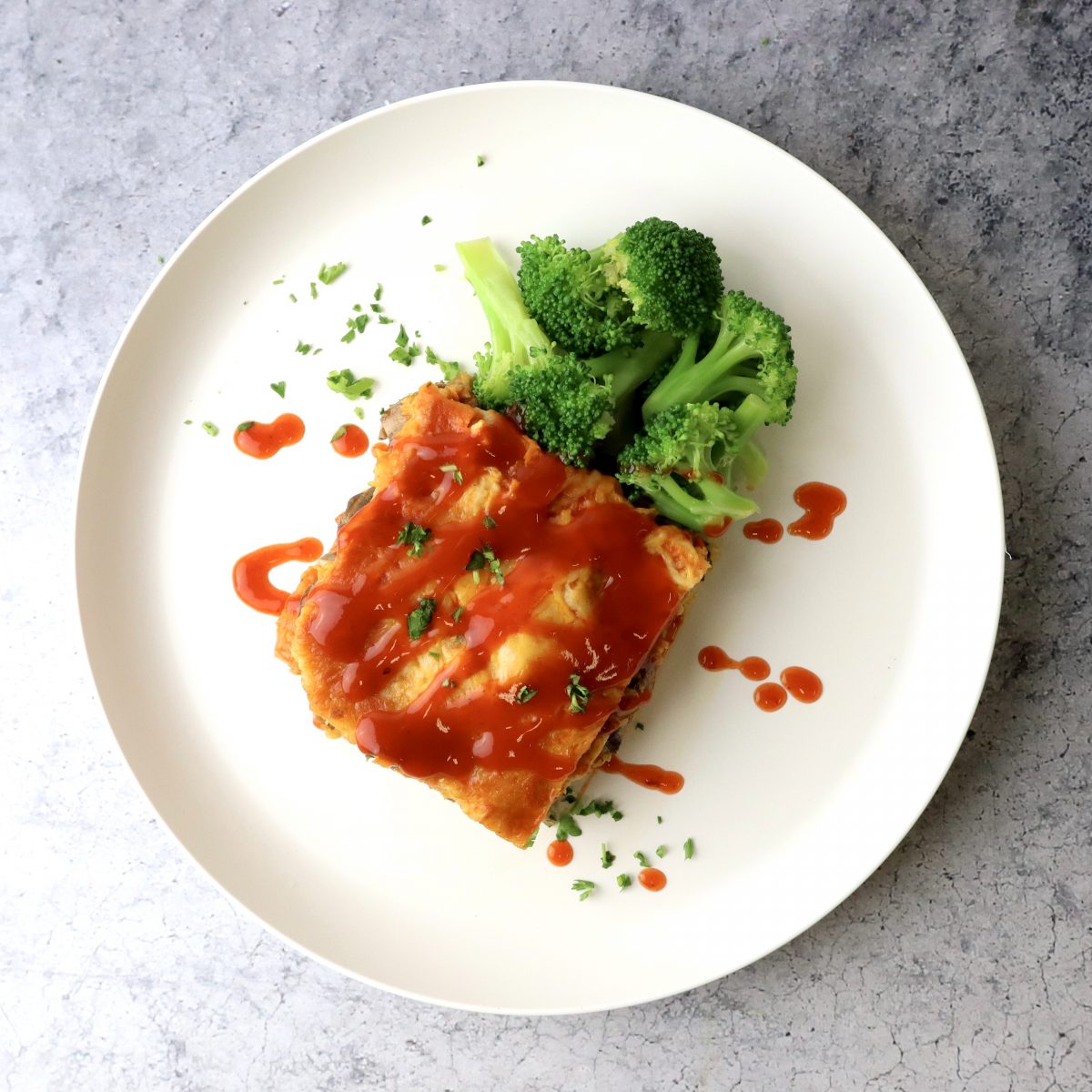 VEGETARIAN Enchilada Lasagna Fitchow