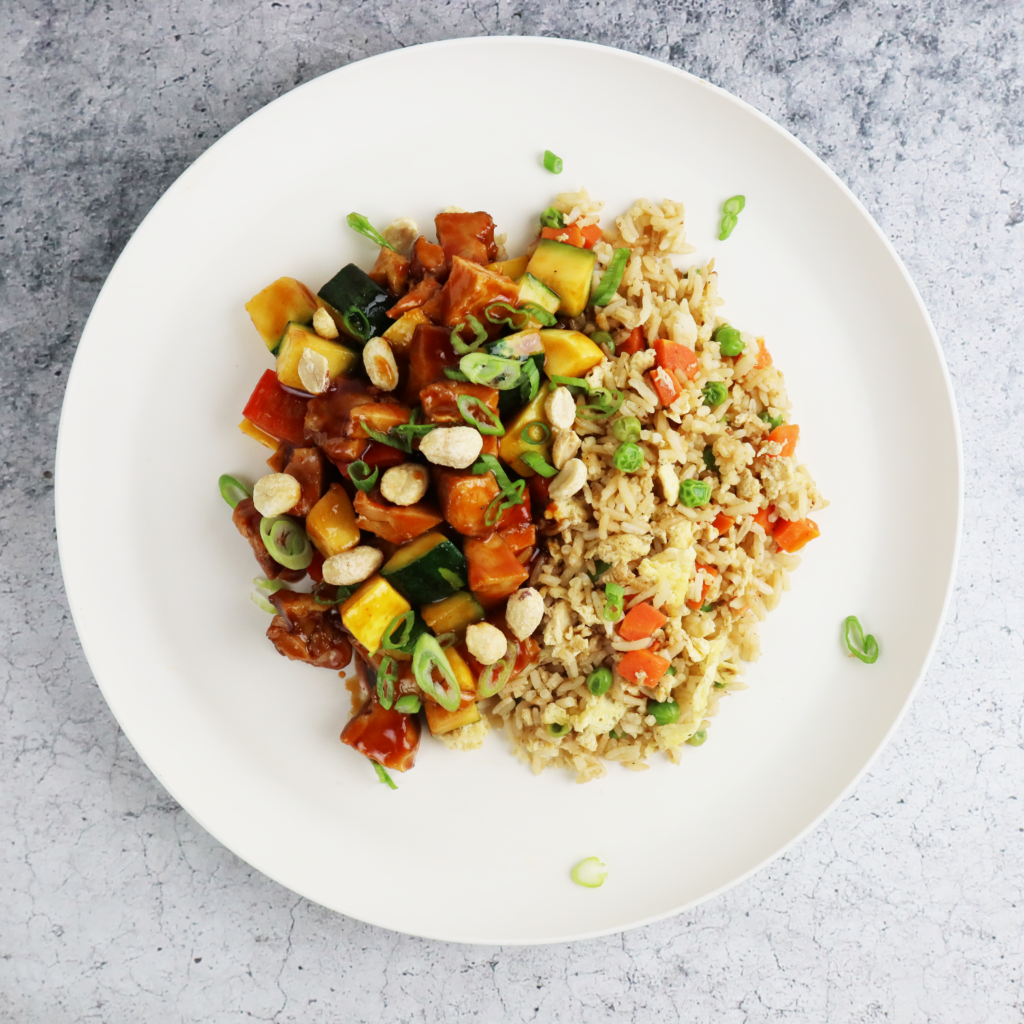 Balanced Kung Pao Chicken Meal - Spicy & Protein-Packed