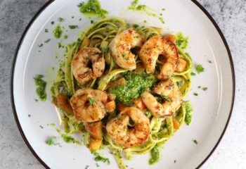 SEAFOOD  | Pesto Shrimp Pasta