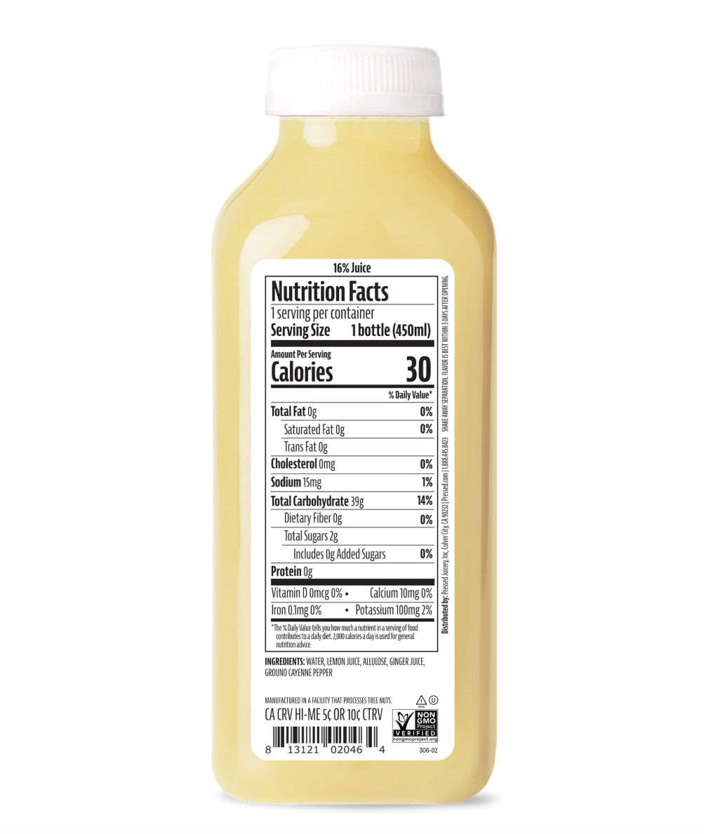 Pressed - Simple Cleanse - Label